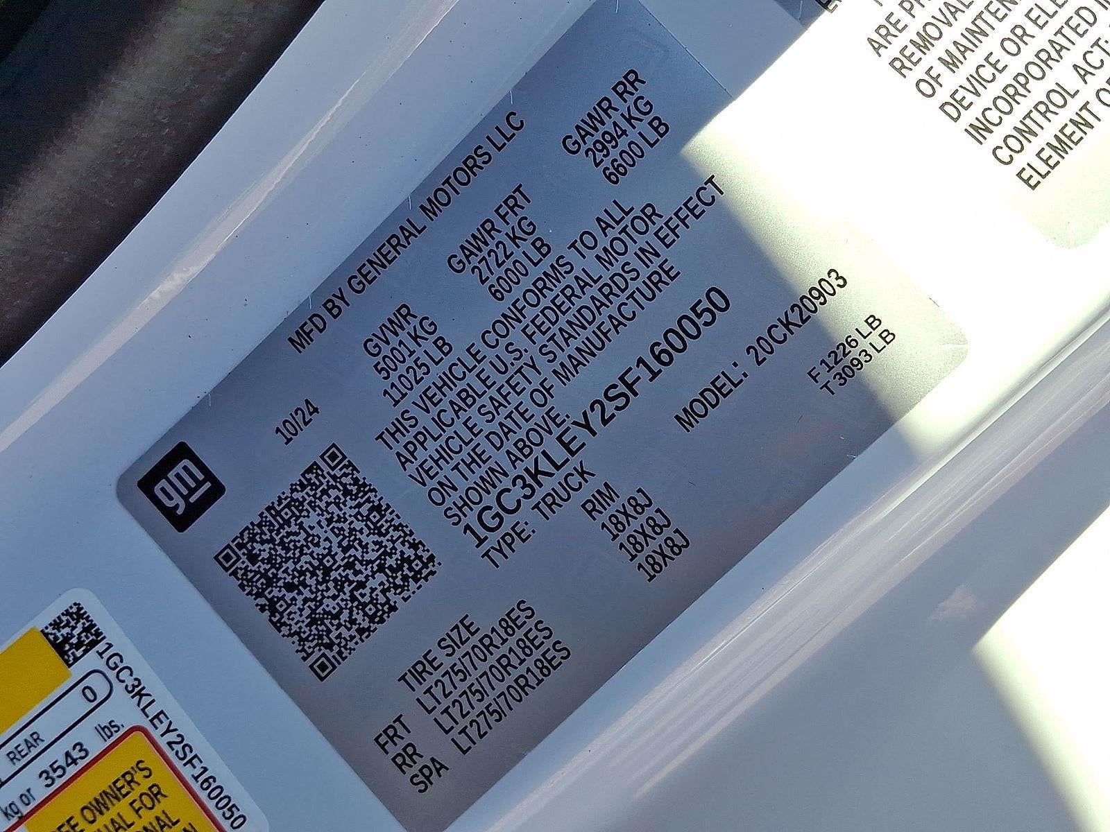 2025 Chevrolet Silverado 2500HD Work Truck